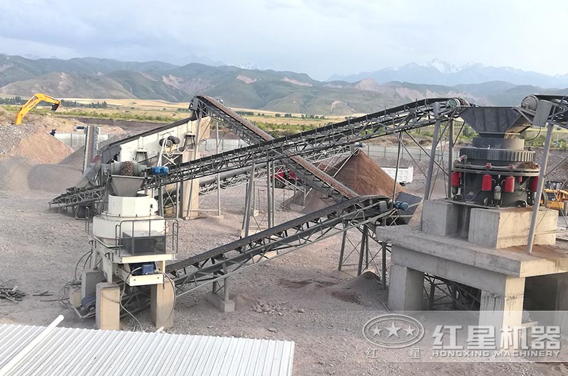 吉尔吉斯坦客户时产300吨制砂生产线