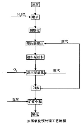 加压氧化预处理工艺流程