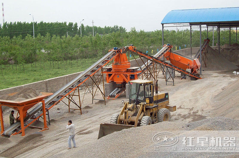 河南客户时产30立方鹅卵石制砂生产线