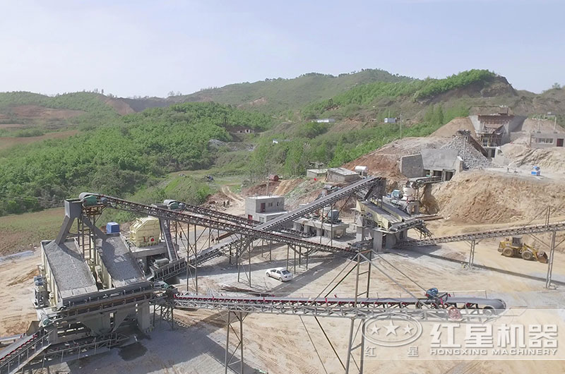 山东客户年产80万吨砂石生产线