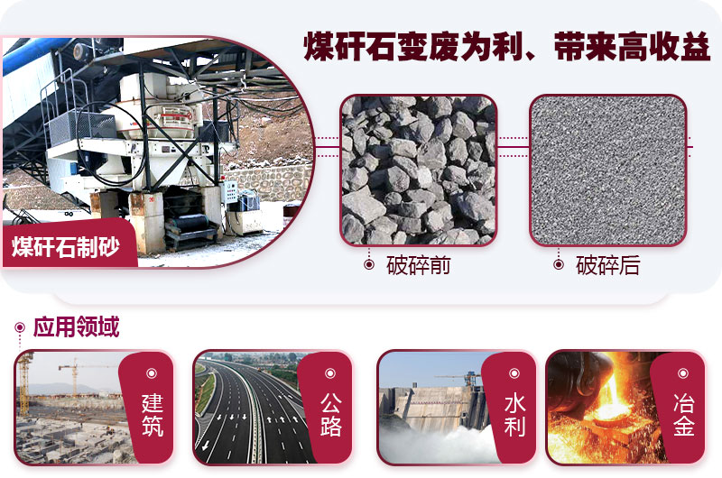 煤矸石制砂成品展示