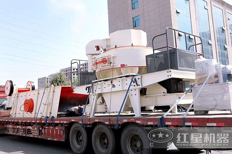 时产300吨环保干式制砂机设备发货