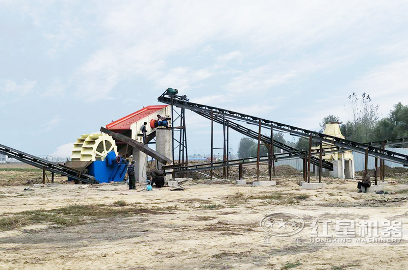 河南客户时产50吨制砂生产线