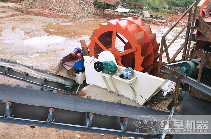 河南郑州客户时产200吨洗砂现场