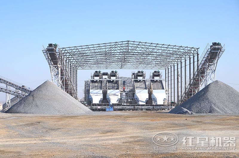 日产一万吨砂石生产线实拍图