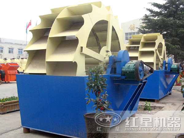 时产100吨-150吨石沫水轮式洗砂机价格优惠，如何选型号？