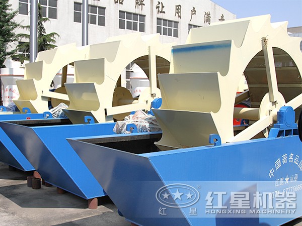 时产50吨/100吨/200吨全自动水轮式洗砂机，各种型号满足砂厂需求